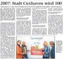 Presseartikel 5.12.2006 Cuxhavener Nachrichten
