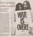 HA vom 06.10.2015
Heute wre John Lennon`s 75ster Geburtstag.
Hinweis auf eine interessante Ausstellung in Hamburg.